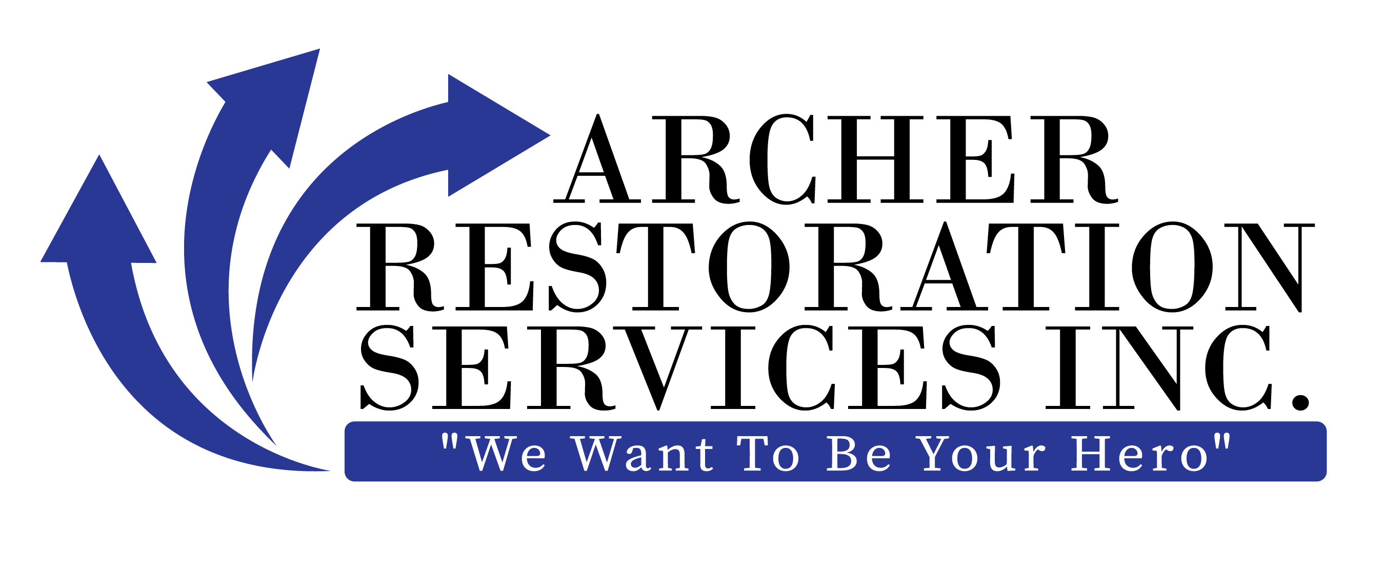 A logo with three upward blue arrows and the text "Care on Call" alongside the phrase "We Want To Be Your Hero" in a blue banner.
